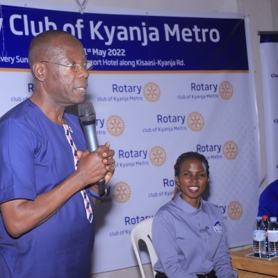 Rotary Club of Kyanja-Metro meets at Lishi Resort Hotel, Kisaasi every Sunday 5pm-6pm.