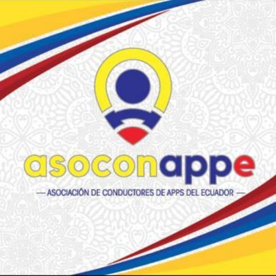 Cuenta de la Asociacion de Conductores de Apps del Ecuador @asoconappe