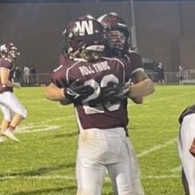 Maddox Bucinski, 2024, RB, 5’10” 160 lbs, 395 squat, Winamac Community High School (Winamac, Indiana) 3.57 GPA, 2020 sectional champion, 2021 HNAC champion