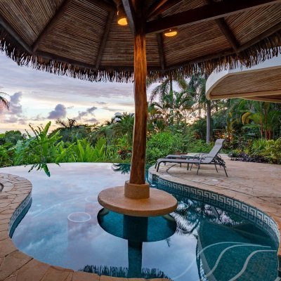 Gorgeous 'twinned' villas looking out over the jungle to the Pacific Ocean in Dominicalito, Costa Rica. Website link below.