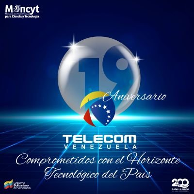 Telecom Venezuela, C.A. Empresa del Estado Venezolano adscrita a Corpostel y al Ministerio de Ciencia y Tecnología. Fundada el 27/09/2004. Caracas, Venezuela.