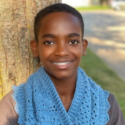 Jonah Hands on X: I turned 16 today so I've been crocheting for 11 years  now! The scarf I'm wearing is a type of crochet called Tunisian crochet. It  uses a very