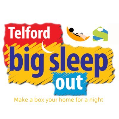 Making a box a home for the night in aid of Telford's homeless.