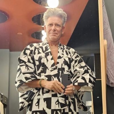He’s rock star Adam Clayton - We’re his kimono 👘