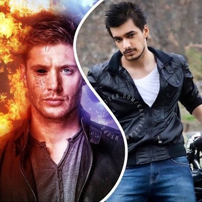 #DeanWinchester (#JensenAckles, Supernatural) and #KartikGoenka (#MohsinKhan, YRKKH2). My family say it's madness!  I say, it's love, forever wala!  ˗ˋˏ ♡ ˎˊ