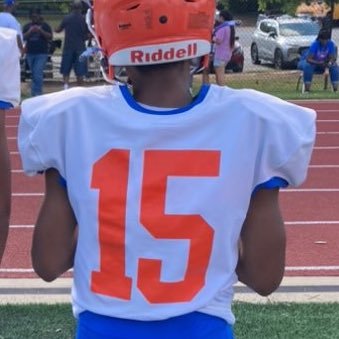 Kingston Mccrory 
Age-14 Class of 2027
Height- 5’3 Weight - 135 pounds
School 2106 Columbia High school
Running back