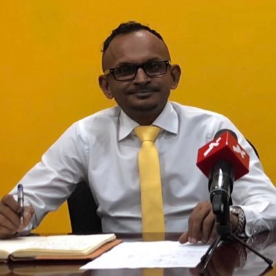 Fmr Deputy Minister of Health/Chairman of National Drug Agency Board. Former: Deputy Mayor of Male' City, Cnlr,LGA Board mmbr,Founder of Youth for Equality, MDP