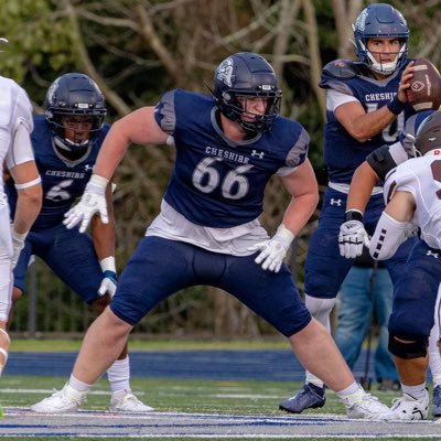 MichaelBow65's profile picture. Class of 2024 @ Cheshire Academy | Football | Lacrosse | Versatile Offensive Lineman | 6’2 | 280 lbs. | GPA 3.5 | Contact - 203-592-2151 | 4 D1 offers