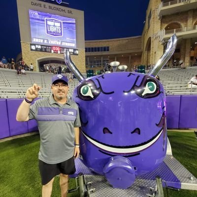 I love the Rangers, Stars, Mavs, and Cowboys. I'm a Frog till I die. Then I'll take my purple to heaven. I bleed purple. Go Frogs!!!