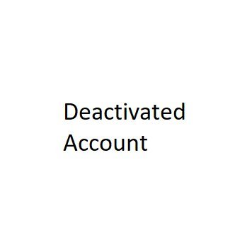-- deactivated legacy account --