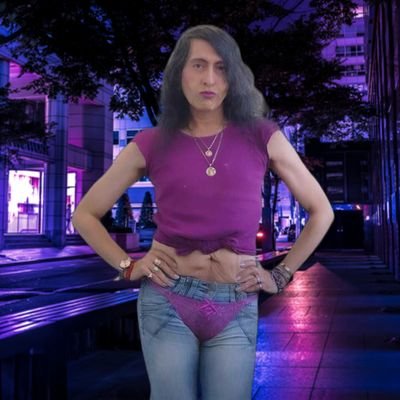 SuperWoman from NYC fighting evil with sexiness wearing a thong outside of my jeans!💜💋 (she/her)