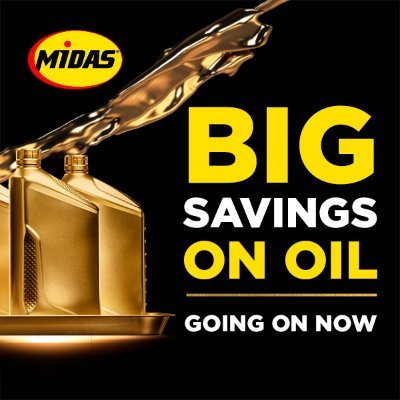 Midas Oil Coupon You Get a free regular oil change or $48.09 off of a synthetic. Today's Midas Offers. Midas 29.99 Oil Change 2024