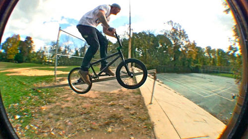 I ride bmx bikes, I film and edit bmx videos, I run a bmx blog site, I get lifted.