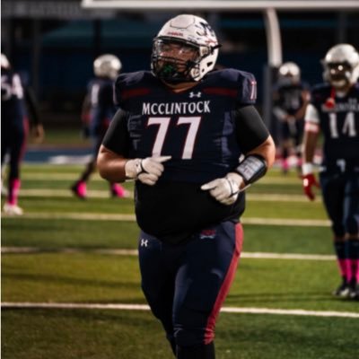 Mcclintok Highschool | AZ | 2025 |Height:5’11 | Weight:307 OL & Varsity Track (Shot & Disc)| 3.8 gpa | Cell 480-765-4726 | email :Joaquinencinas690@gmail.com