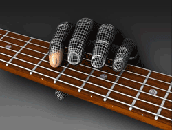 Online Revolutionary 3D Guitar Lessons using MoCap360 Technology