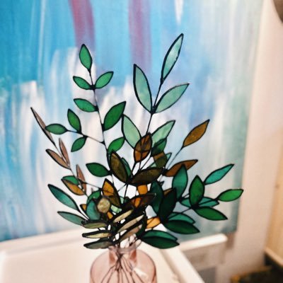 Unique stained glass art inspired by nature 🌸 Stained glass bouquets & more