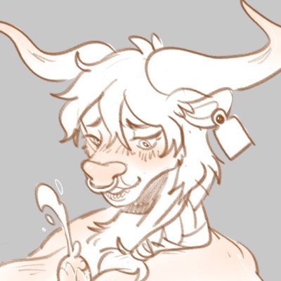 NSFW MINOTAUR 🍂 he/they 🍂 PNGtuber on Twitch. PFP by @ghost_rent #furryvtuber 🐄 #twitchstream #fanslystreamer 29
