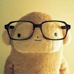 monkey with glasses :J