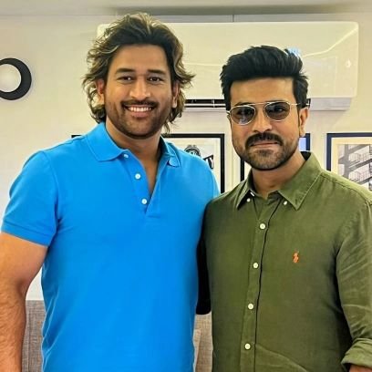 Proud to be a fan of @AlwaysRamCharan And @msdhoni 😎