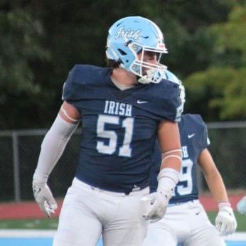 Notre Dame HS | DE/LB | 6’2” 235 lbs | C/O ‘25 | 1st Team All Conf | GPA 3.3 | HC: Clancey@ndnj.org | Cell: 917-696-5830