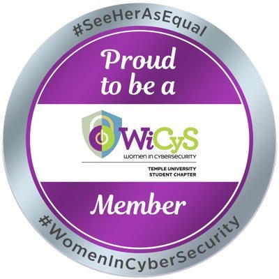 We are the Women in Cybersecurity (WiCyS) Temple University Student Chapter. join us https://t.co/XfifkLnQB6