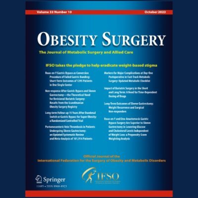 Official journal of The International Federation for the Surgery of Obesity and Metabolic Disorders (IFSO) 
@IfsoSecretariat