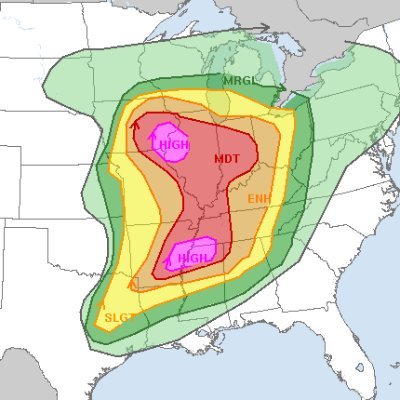 Severe weather updates from around the world.