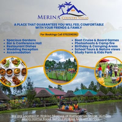 Located in Wakiso Uganda, 14 Miles/20Km, Merina Country Villas provides Accommodations with a Restaurant, free private parking, a Bar and a Shared Lounge.