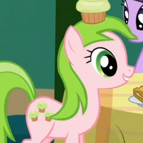 Mah name is Red Gala, mah cutie mark is three muffins.  Ah' currently live in Applelosa. Mah cousins are the Apple family that run Sweet Apple Acres.