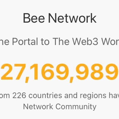 Bee Network largest web3 platform. Join earn Bee with one click. Use my  code   get 1 Bee free: Patiencepays . Download at https://t.co/gq1HqqQVHQ