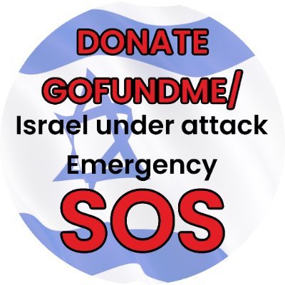 IsraelHelpNow's profile picture. https://t.co/zhdkBepw25
DONATE SHARE HELP SAVE LIVES NOW