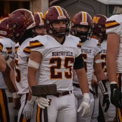 Northfield HS ‘25| LB/RB| All District LB| 3x  STATE wrestler| 6’0, 200 lbs| 3.7 GPA| cell: 507-581-4492|