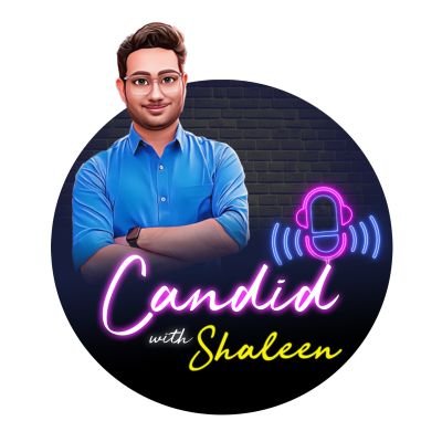 This handle represents YouTube Podcast @CandidWithShaleen, hosted by @ShaleenMitra