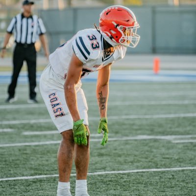 Follower of Christ 🙏🏽  Orange Coast College (JUCO) | DB | 6’3 185 | 4for3 Qualifier | 208-600-8668 ecas6941@gmail.com #JUCOPRODUCT