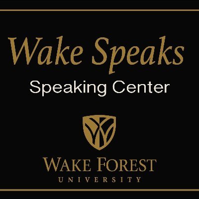 The official Twitter (X) account for the WFU Wake Speaks Speaking Center.