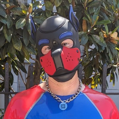 Bondage and edging dom and rubber pup Zell.