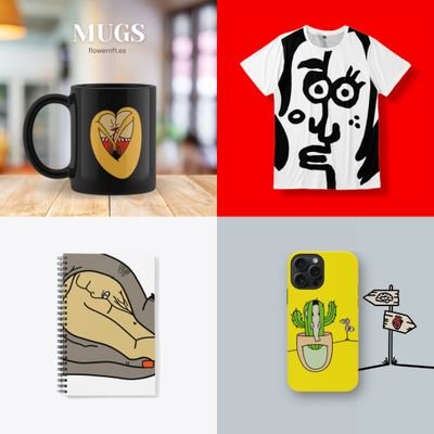 Discover the Artistic World of @flormpecasique 🌻
Explore her collection of #creativetshirts, #coffeemugs, #notebooksfornotes, #iphonecases and more ✨