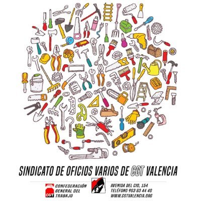 CGT_OVarios's profile picture. Sindicato de Oficios Varios de la Federación Local de València. Siempre en lucha por los intereses de la clase obrera.