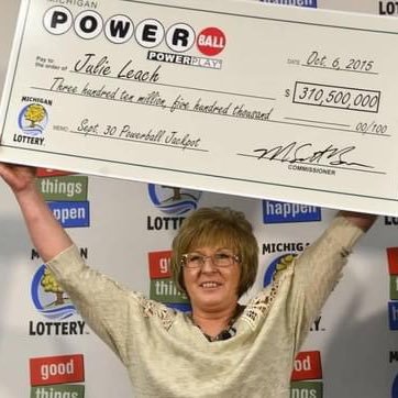 I’M JULIE LEACH THE WINNER OF $310.5MILLION POWERBALL LOTTERY AND I'M GIVING OUT $50,000 EACH TO APPRECIATE MY FIRST 2K FOLLOWERS ON TWITTER BY RANDOMLY PICK