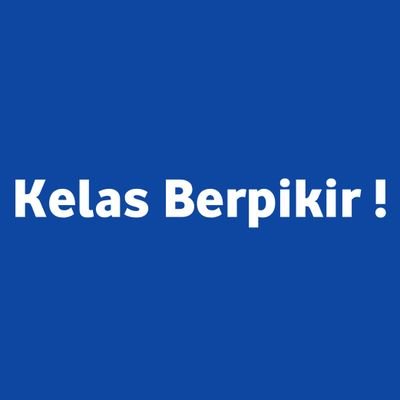 Hai 👋 ini akun twitter resmi Kelas Berpikir. Jangan lupa subscribe channel YouTube saya oke.