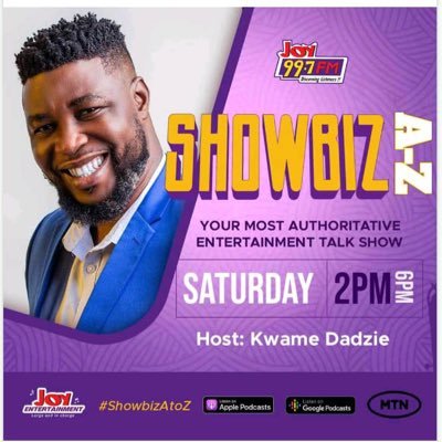 Entertainment Journalist @ JOY FM | Host of Showbiz A-Z (Joy 99.7 FM, Accra - Ghana) | https://t.co/musNnfMWTg