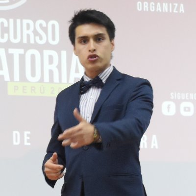 Ciencia Política en @UNMSM_, fundador de Politon - Fortaleciendo la Democracia y presidente de la Cámara Junior Internacional JCI Lima. Maestría Gob. Tecn. Inf.