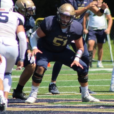 Pope John XXIII C/O 25’ Football |Team Captain | Center/Right tackle/D-tackle | 6’1 275 lbs | 6ft 6in wingspan | 3.98 GPA jarrodcofran@gmail.com 973-903-1762