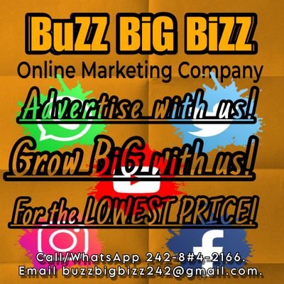 BuZZ BiG BiZZ Business page is a online marketing company that promotes your company. We also offer consultation and design QUICK flyers to get the word out.