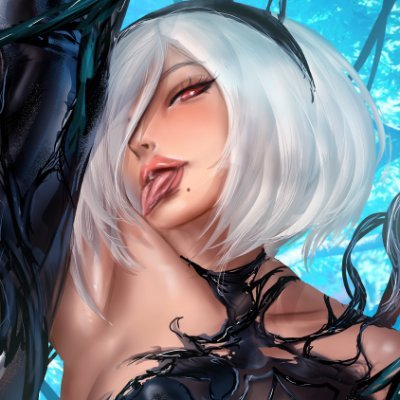 🔞 NSFW Digital Artist, Drawing shiny, with a focus on Samus, 2B and symbiotes! tools: Photoshop, CSP, Cintiq pro 24, caffiene. all characters are 18+!
