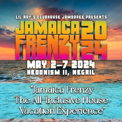 Jamaicafrenzy1's profile picture. May 2-7, 2024 🇯🇲 The All-inclusive HOUSE MUSIC Vacation Experience!