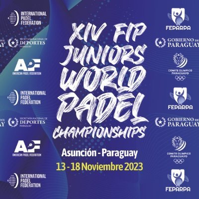 XIV FIP Mundial de Pádel Juvenil Asunción - Paraguay 2023
Organizan: @sndpy @feparpa_oficial @padelfip @coparaguay #APF