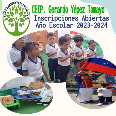 YepezTamayoCiep's profile picture. CEIP Gerardo Yépez Tamayo, servicio de maternal, guardería y preescolar, horario de 7:00 am a 4:30 pm, de lunes a viernes. Contáctanos al 04243440327