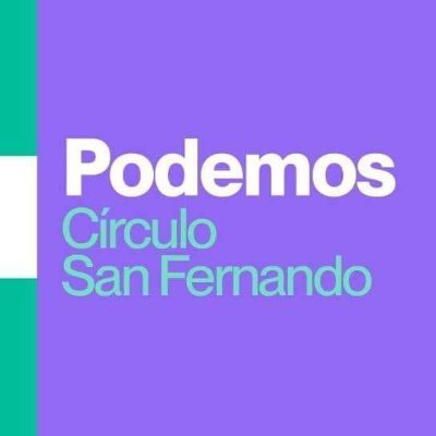 Cuenta oficial del Podemos San Fernando (Cádiz). Es hora de que se escuche la voz de la gente. Entre tod@s podemos cambiar las cosas. #SíSePuede