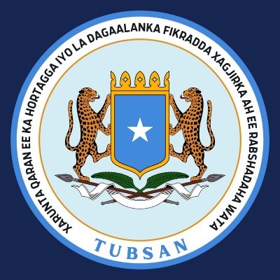 The official X account ( Formerly Twitter) of TUBSAN @tubsancenter, Somalia's National Center for Preventing & Countering Violent Extremism.